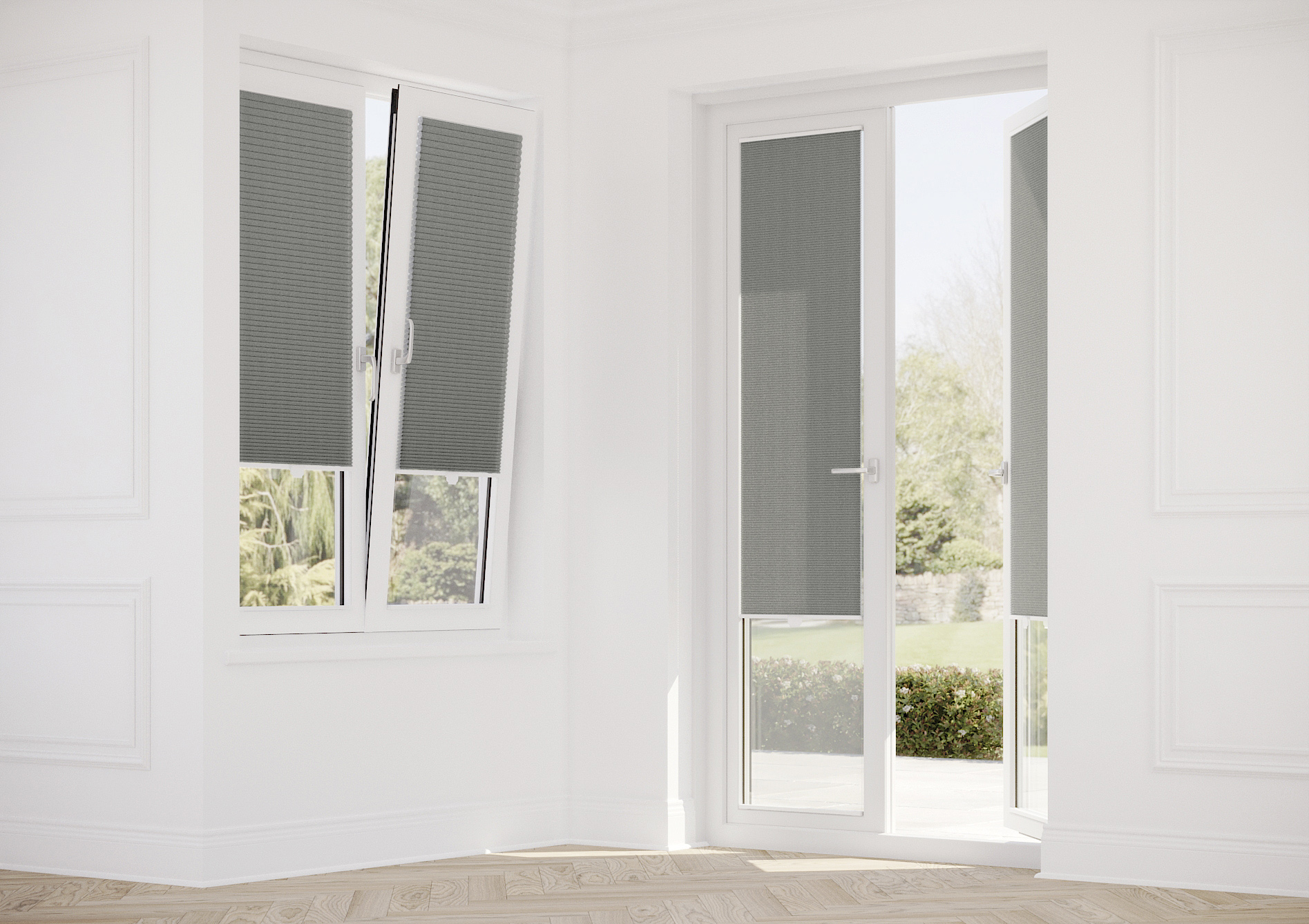 Halo, Midnight Grey - Stick Fit Slim Honeycomb Blind - Image 11